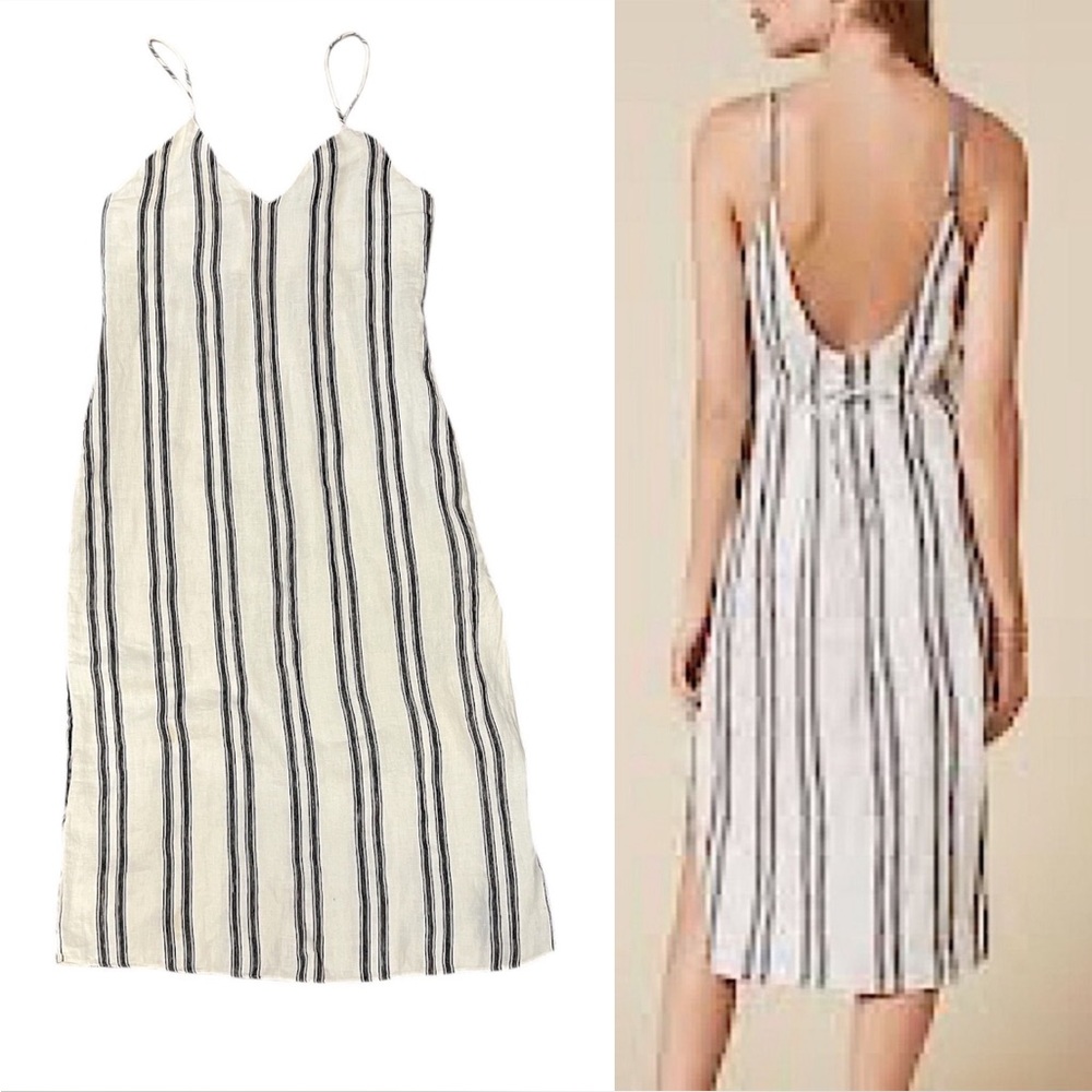 Reformation striped linen dress